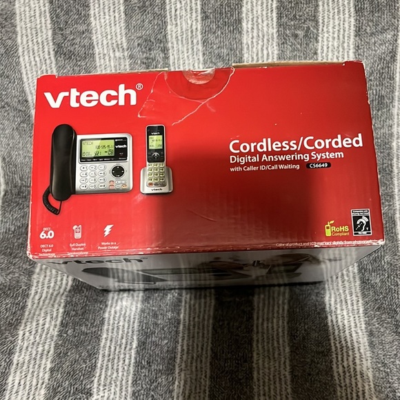 Vtech cordless/corded digital answering system with caller ID/call waiting - Picture 5 of 8